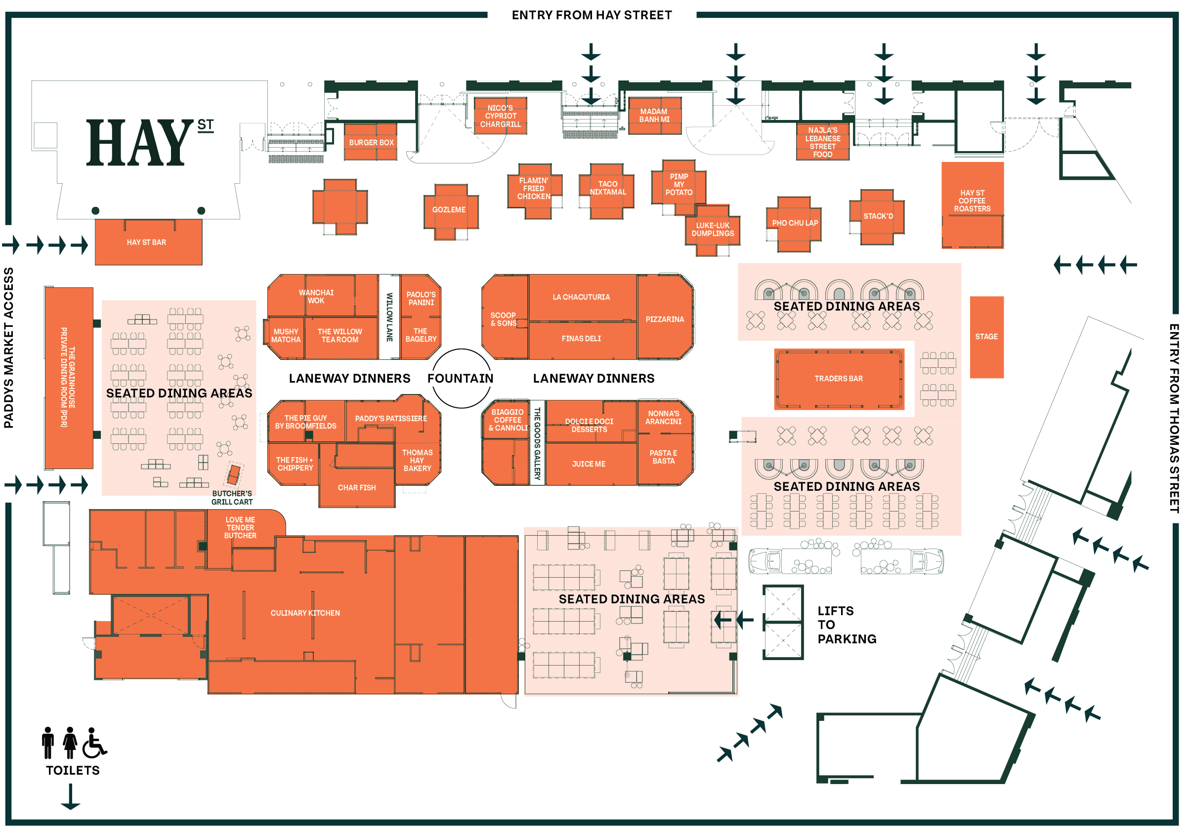 Hay St Map