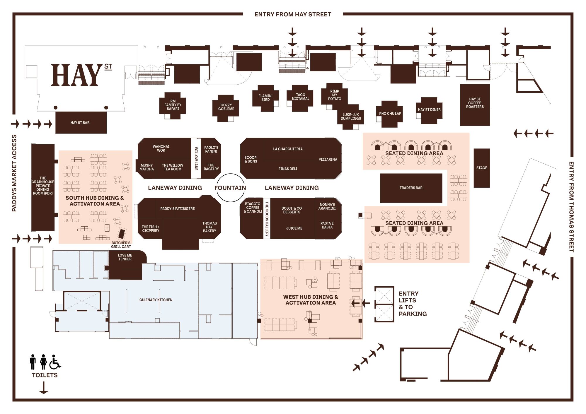 Hay St Map