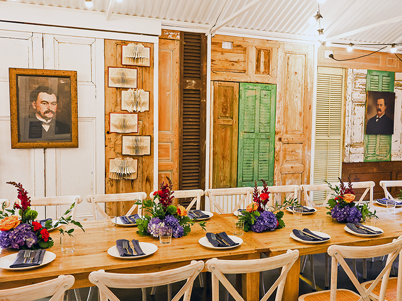 The Grain House Long Table Setup