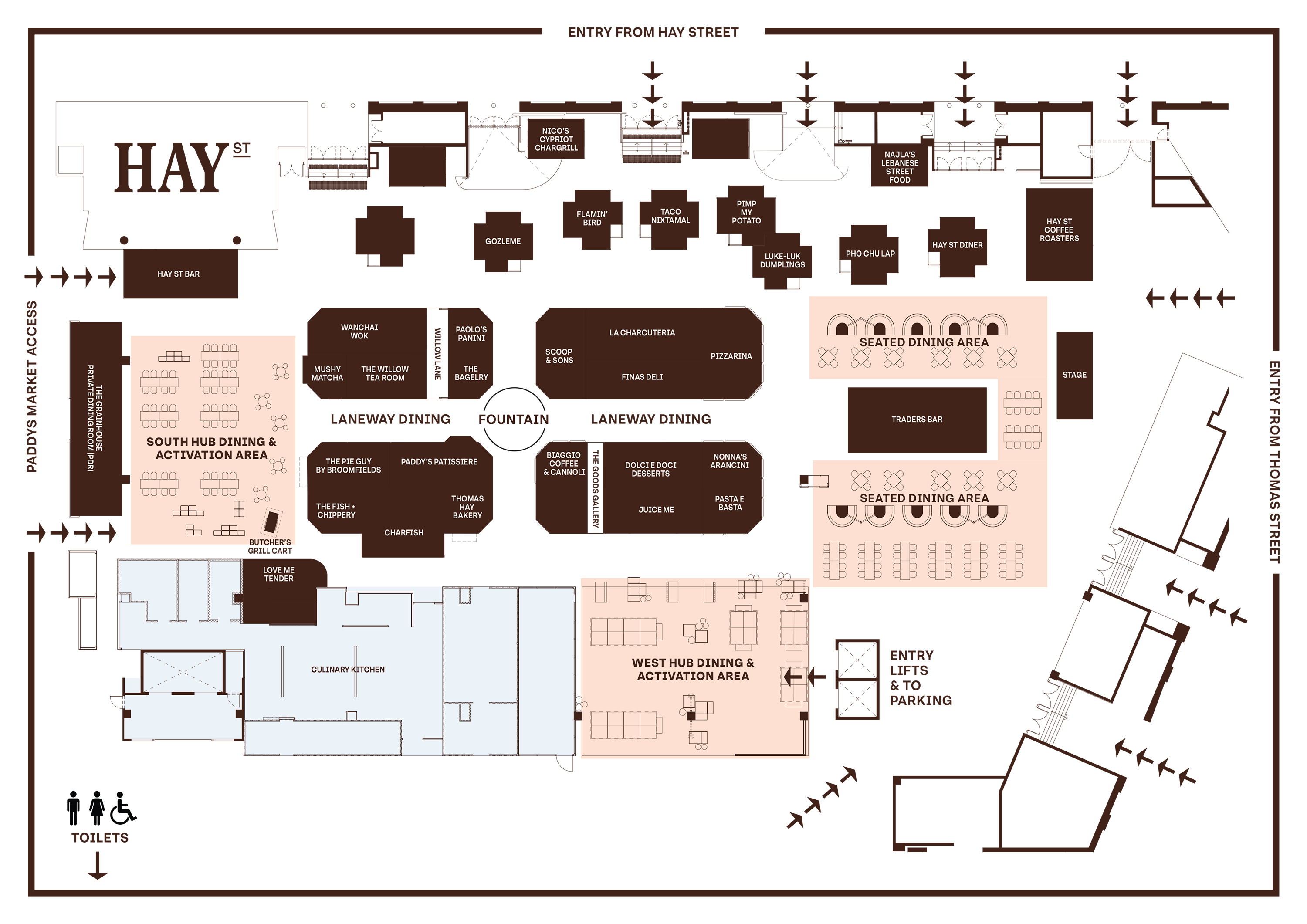 Hay St Map